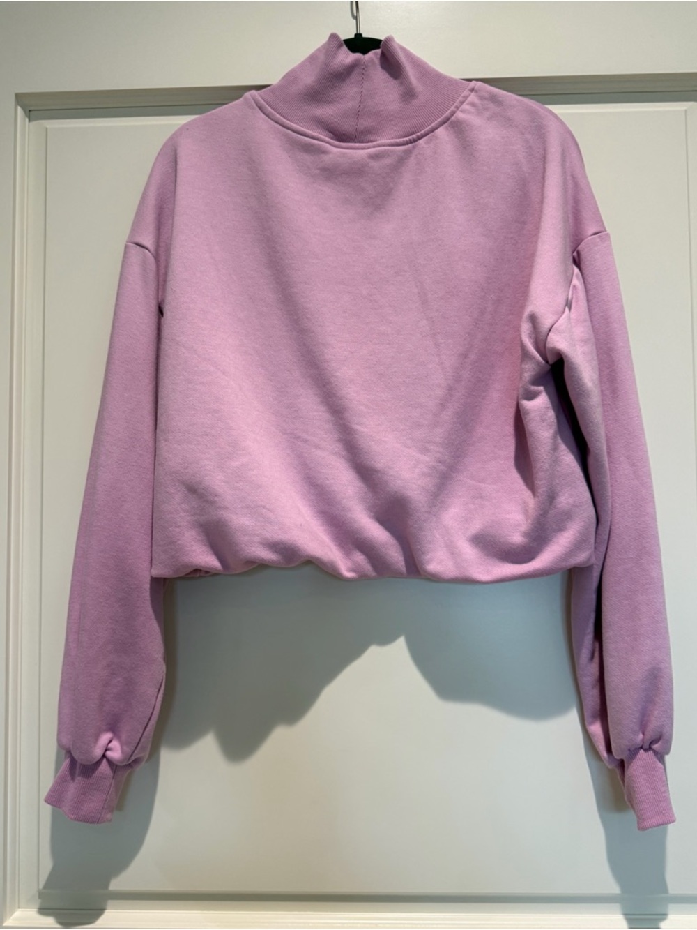 Anthropologie Pilcro Funnel Neck Bubble Hem Pullover - Size XS - Light lavender - Picture 5 of 8